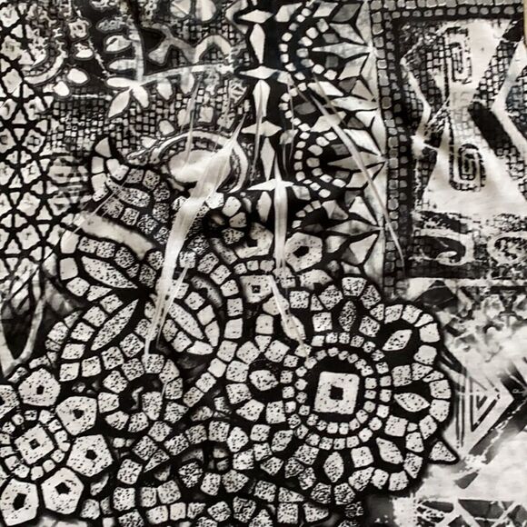 Style & co. Black/white Top Sz PM - Picture 3 of 6